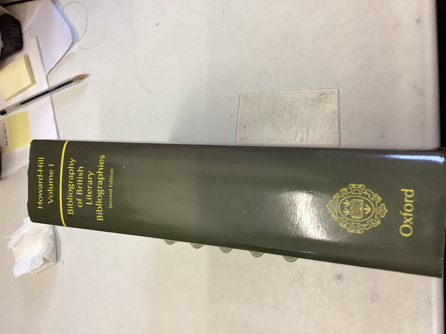 Bibliography Of British Literary Bibliographies Second Edition Volume 1 T H Howard Hill