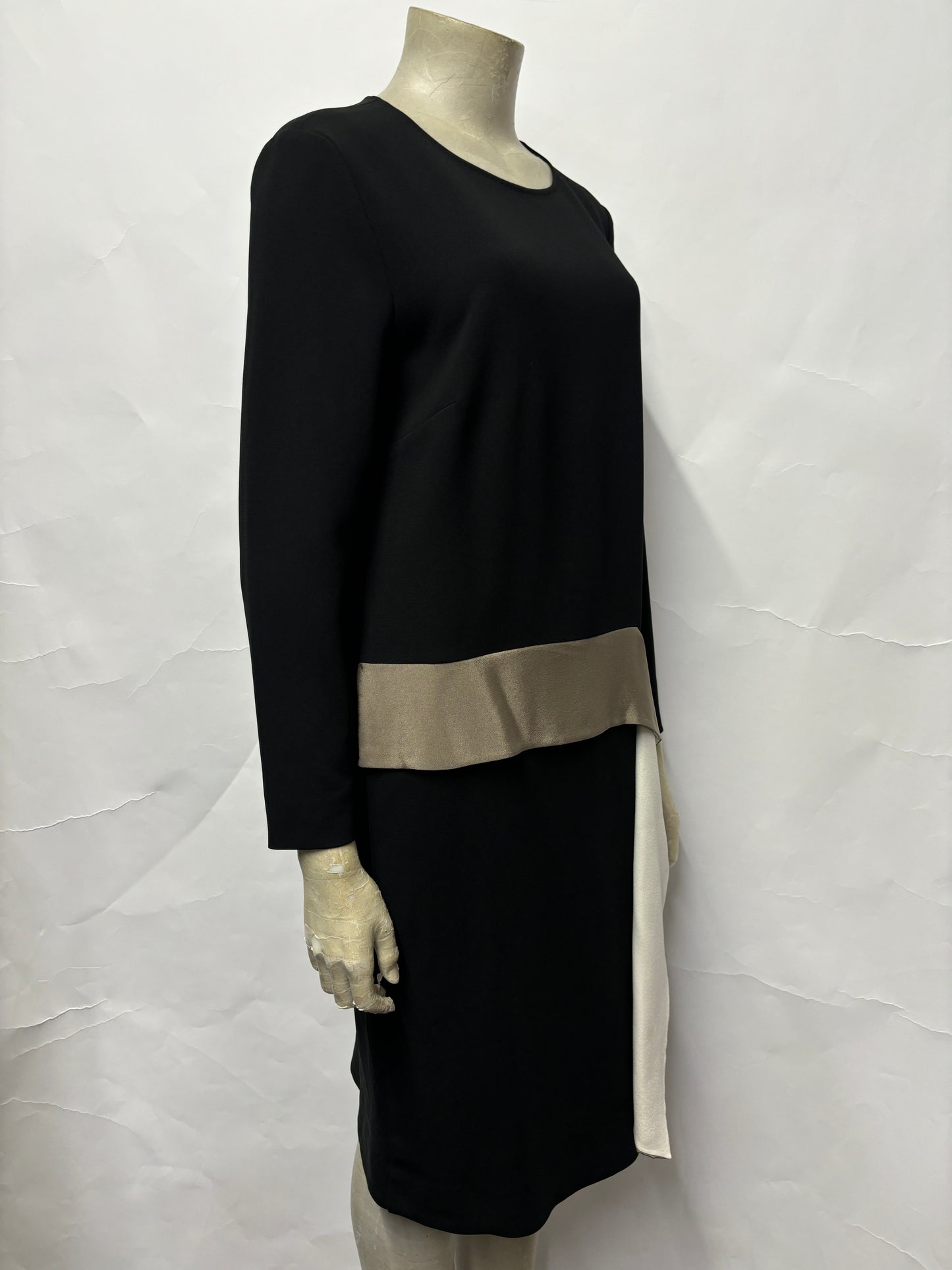 MaxMara Black Long Sleeve Work Dress 14