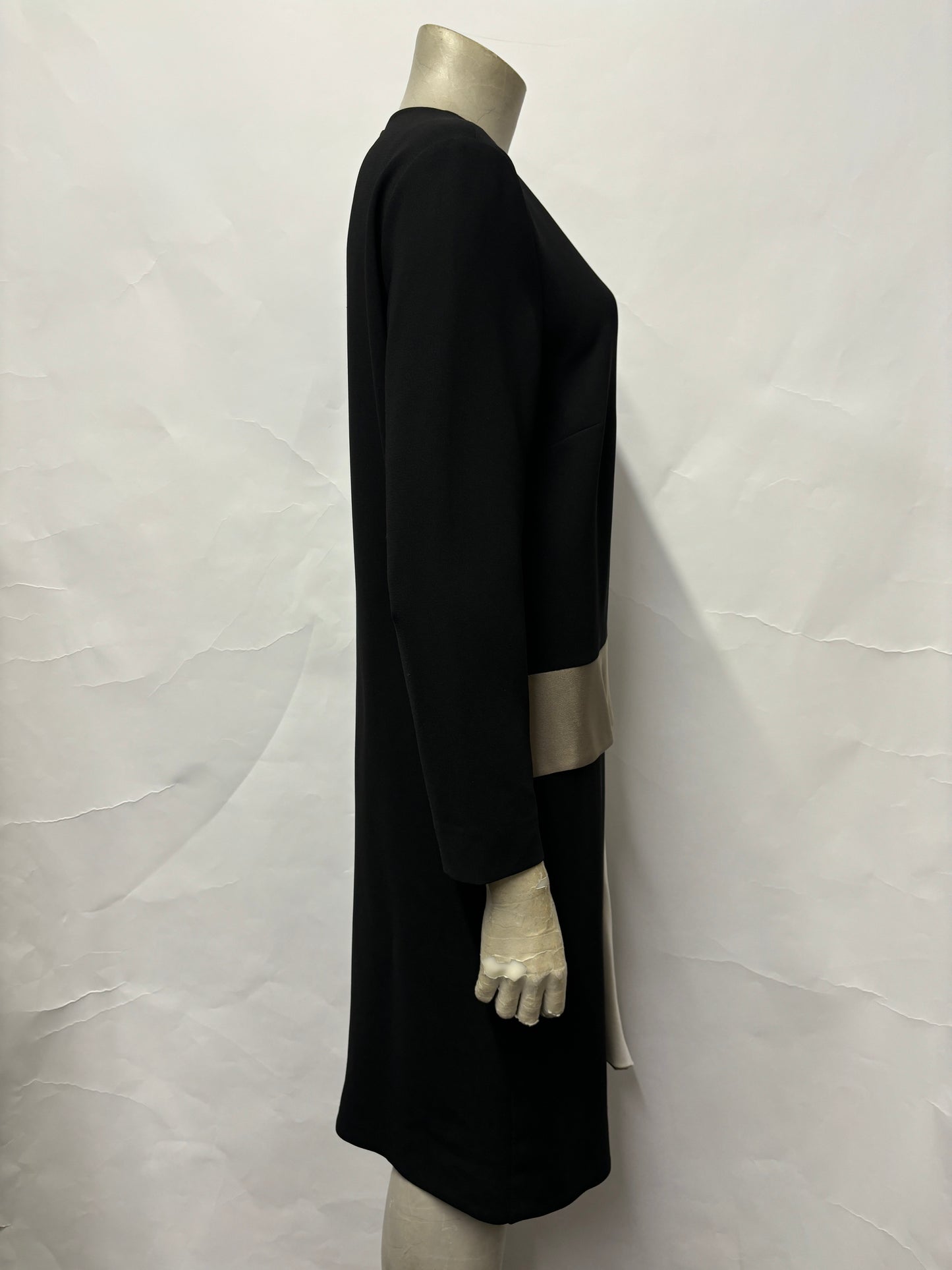 MaxMara Black Long Sleeve Work Dress 14