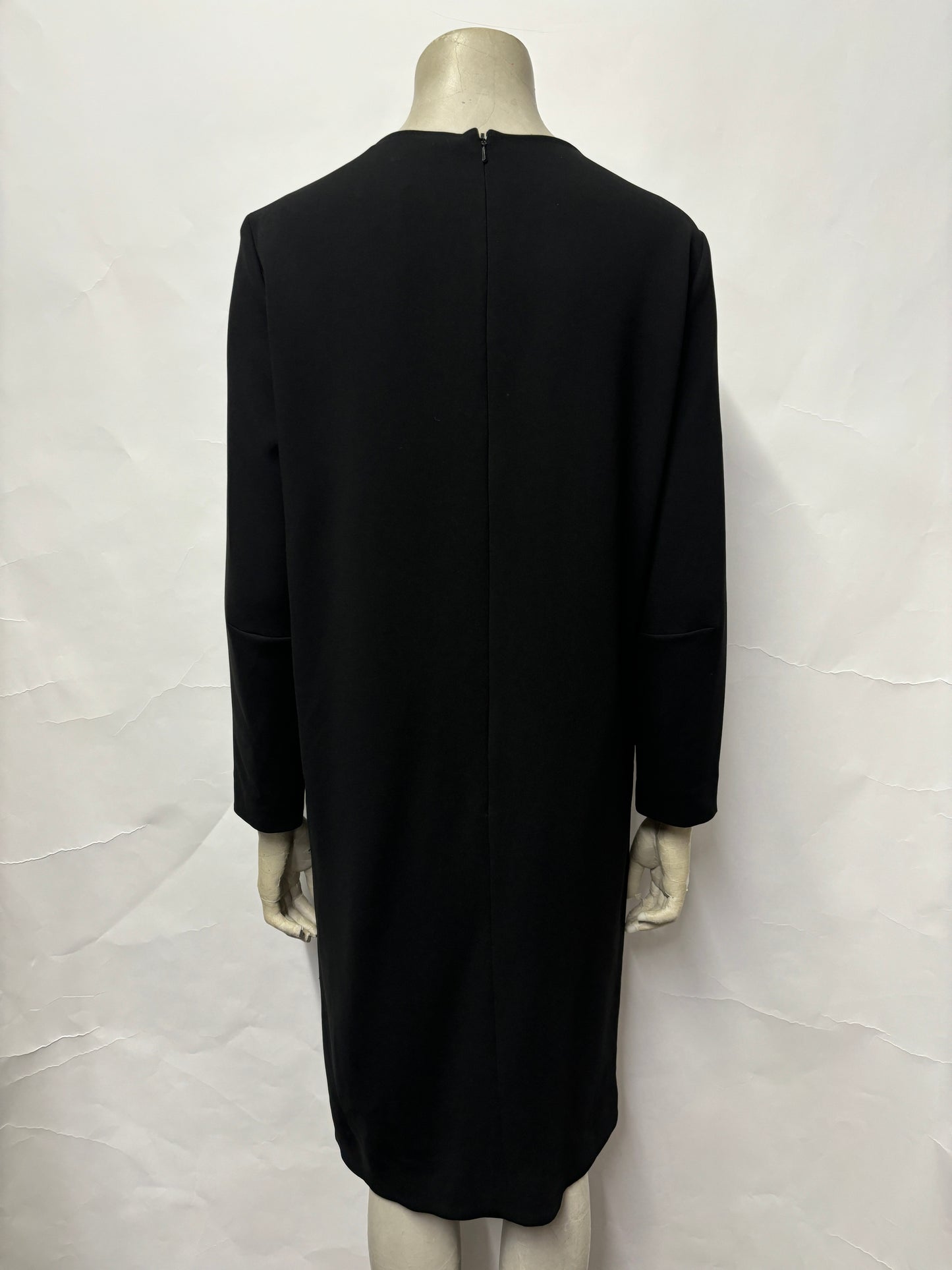 MaxMara Black Long Sleeve Work Dress 14