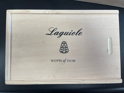 Scotts of Stow New in Box Laguiole Multicoloured Handles Set 6 Steak Knives