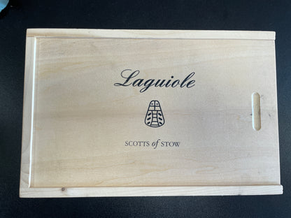 Scotts of Stow New in Box Laguiole Multicoloured Handles Set 6 Steak Knives