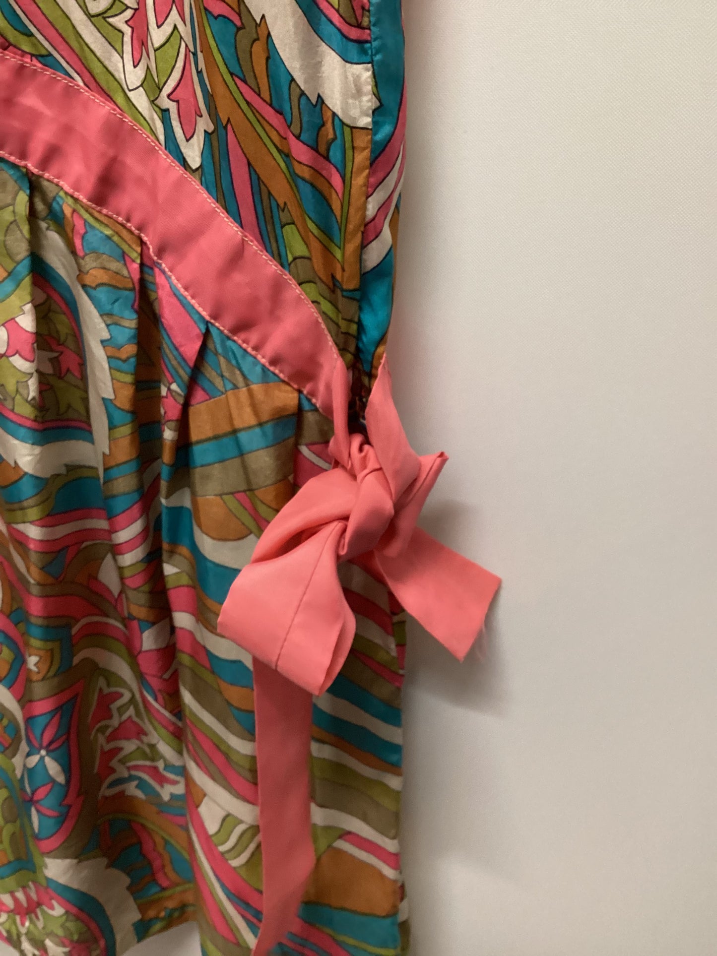 Vintage Drop Waist Bold Patterned Dress