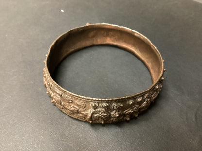 Vintage Copper Shiv Kada Bangle