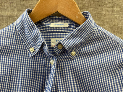 Gant Campus Store Yale Co-op Archive Pinpoint Blue Gingham Check Shirt UK 10