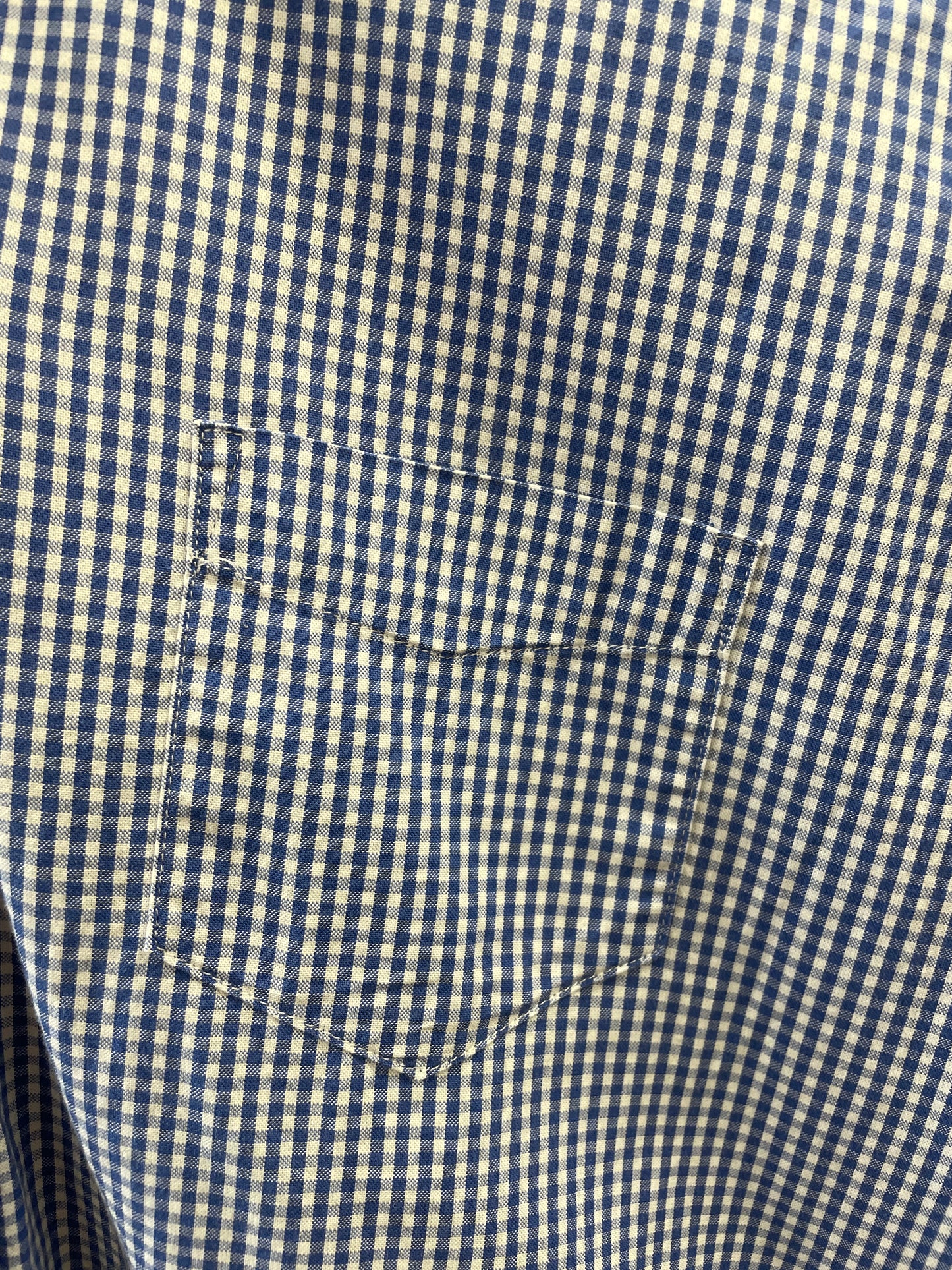 Gant Campus Store Yale Co-op Archive Pinpoint Blue Gingham Check Shirt UK 10