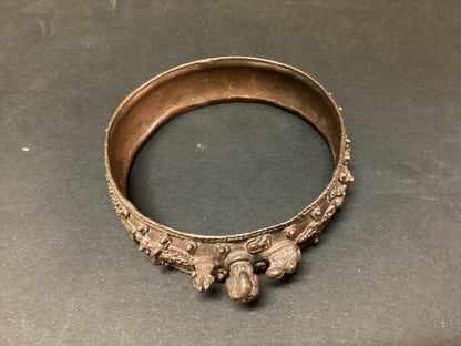 Vintage Copper Shiv Kada Bangle