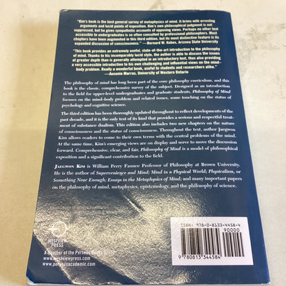 Philosophy Of Mind Third Edition Jaegwon Kim