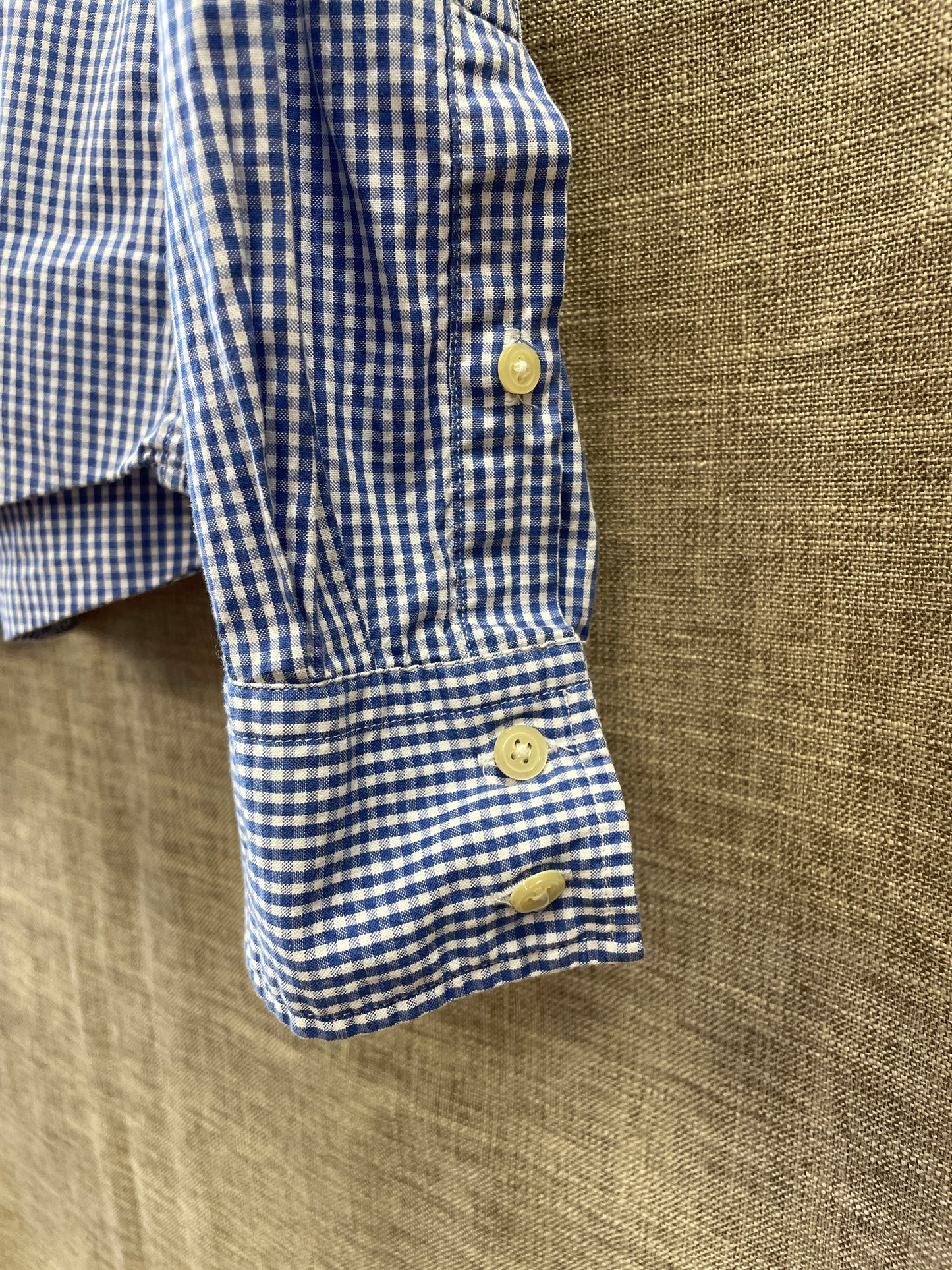 Gant Campus Store Yale Co-op Archive Pinpoint Blue Gingham Check Shirt UK 10