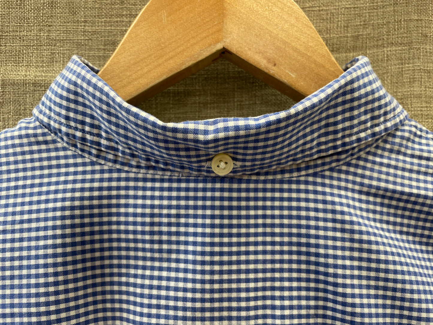 Gant Campus Store Yale Co-op Archive Pinpoint Blue Gingham Check Shirt UK 10