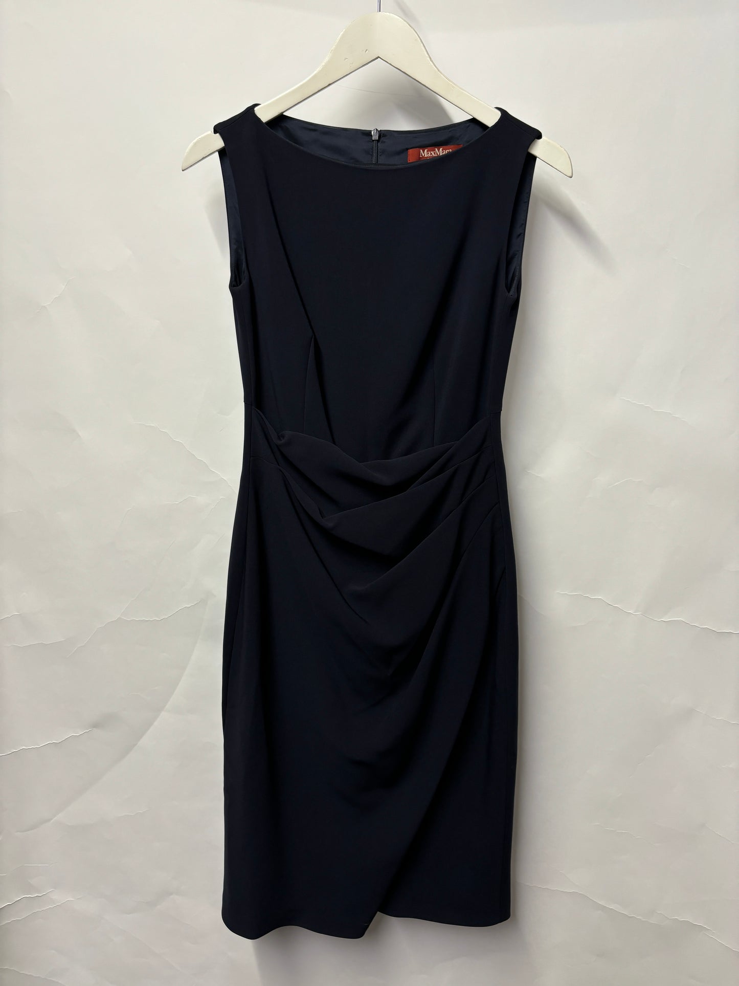 MaxMara Studio Navy Sleeveless Work Dress 12