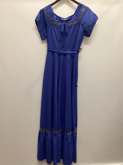 Vintage C&A Blue Stripe Maxi Dress