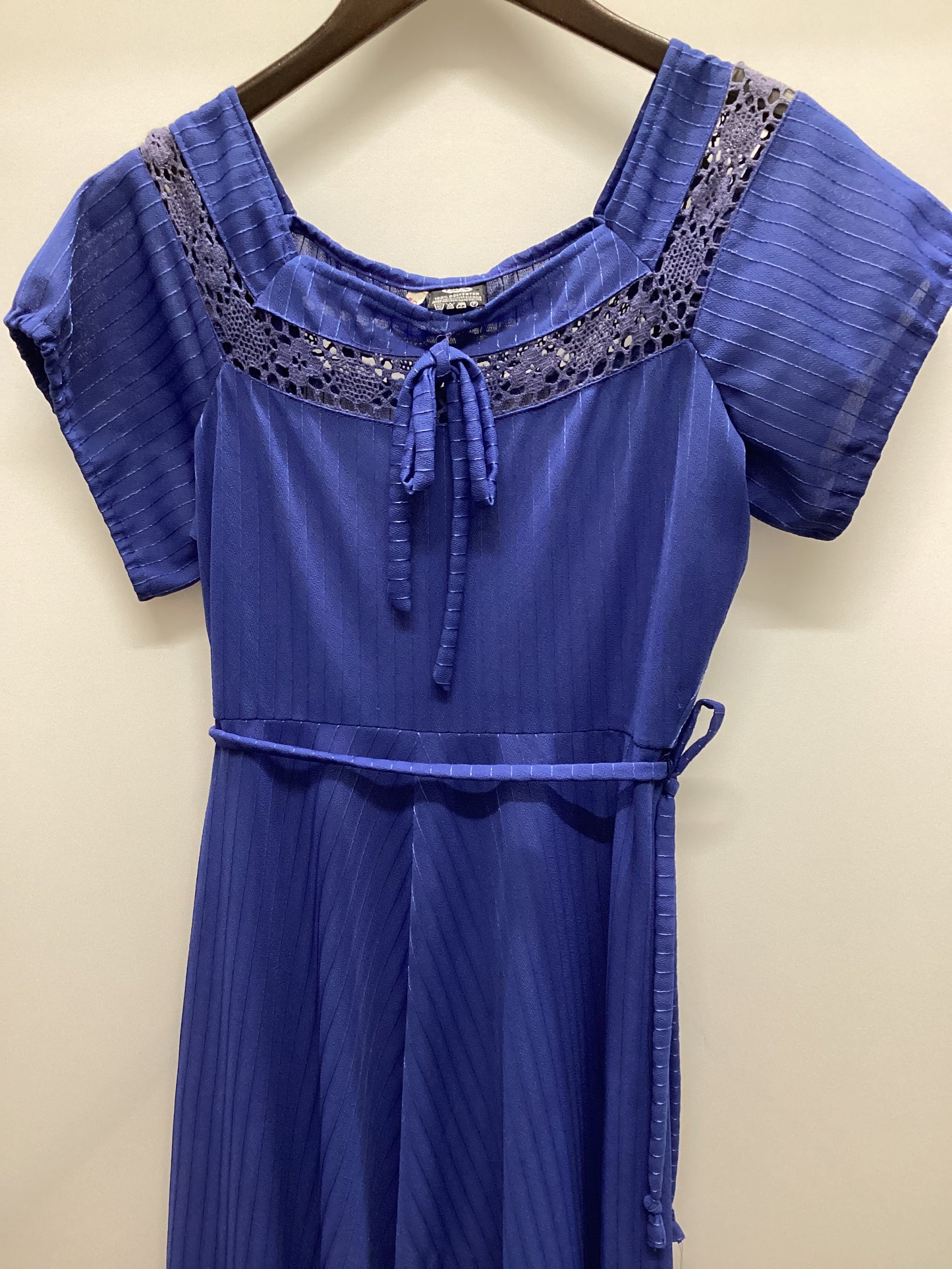 Vintage C&A Blue Stripe Maxi Dress