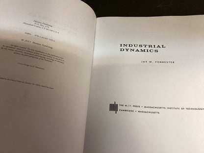 Industrial Dynamics by Jay Wright Forrester