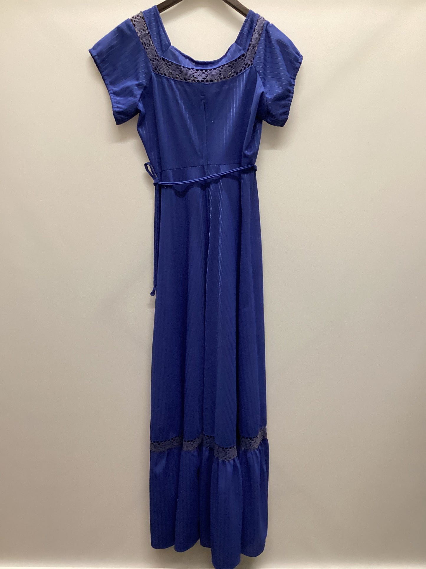 Vintage C&A Blue Stripe Maxi Dress