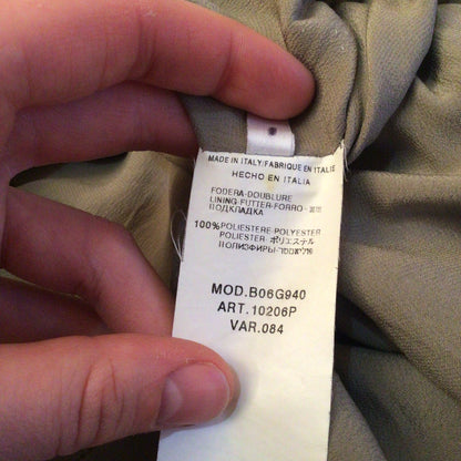 Valentino Taupe Grey Brown 58% Linen Skirt Size S (6 on label)