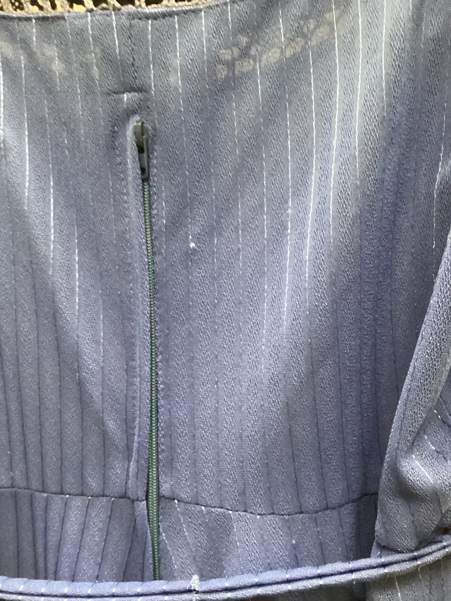 Vintage C&A Blue Stripe Maxi Dress