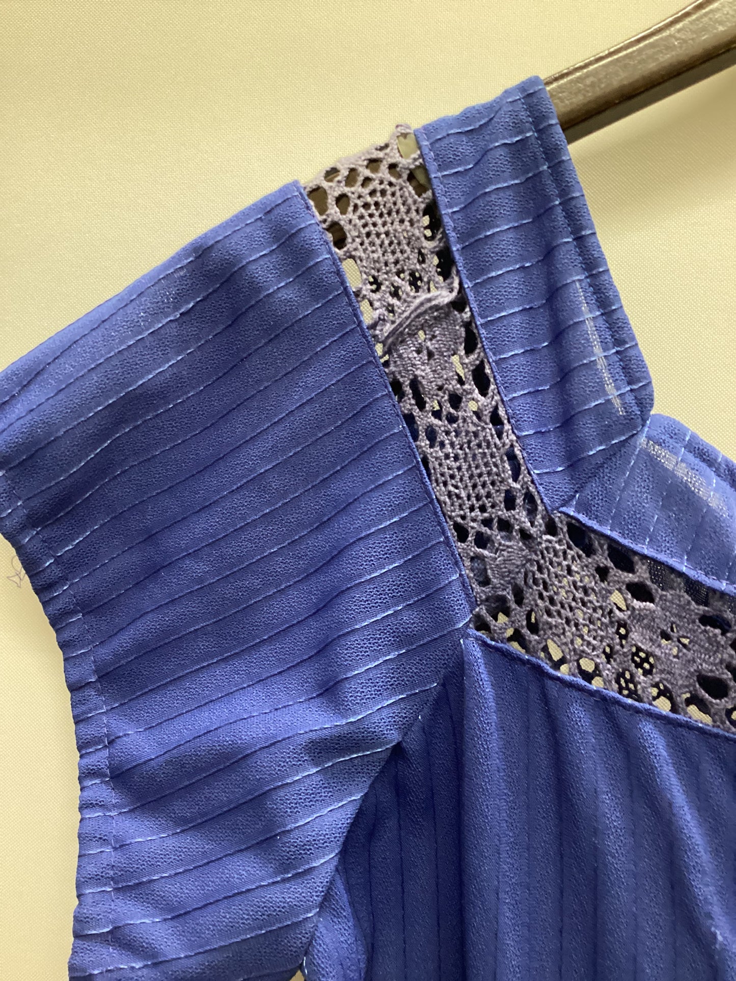 Vintage C&A Blue Stripe Maxi Dress