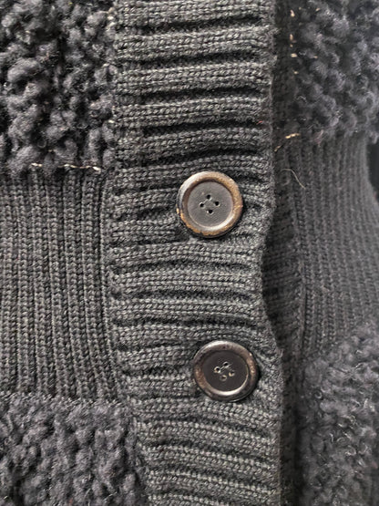 Missoni Black and Grey Wool Button Dress Medium