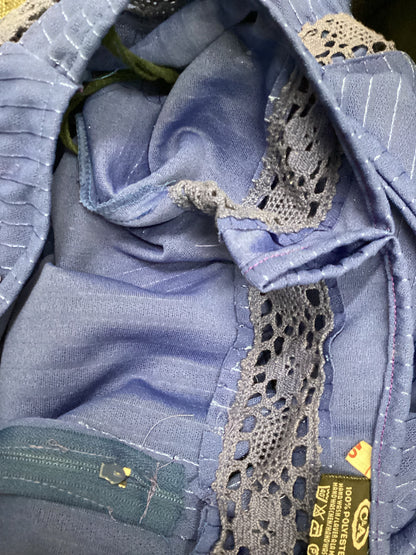 Vintage C&A Blue Stripe Maxi Dress