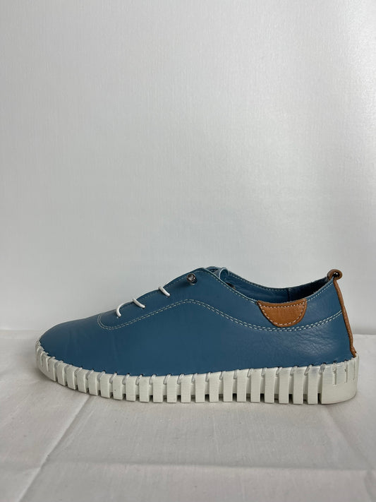 Lunar Blue Leather Shoes Size 5