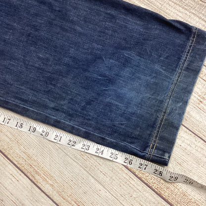 Vintage Road Blue 100% Cotton Y2K Baggy Skater Jeans Size 32inch