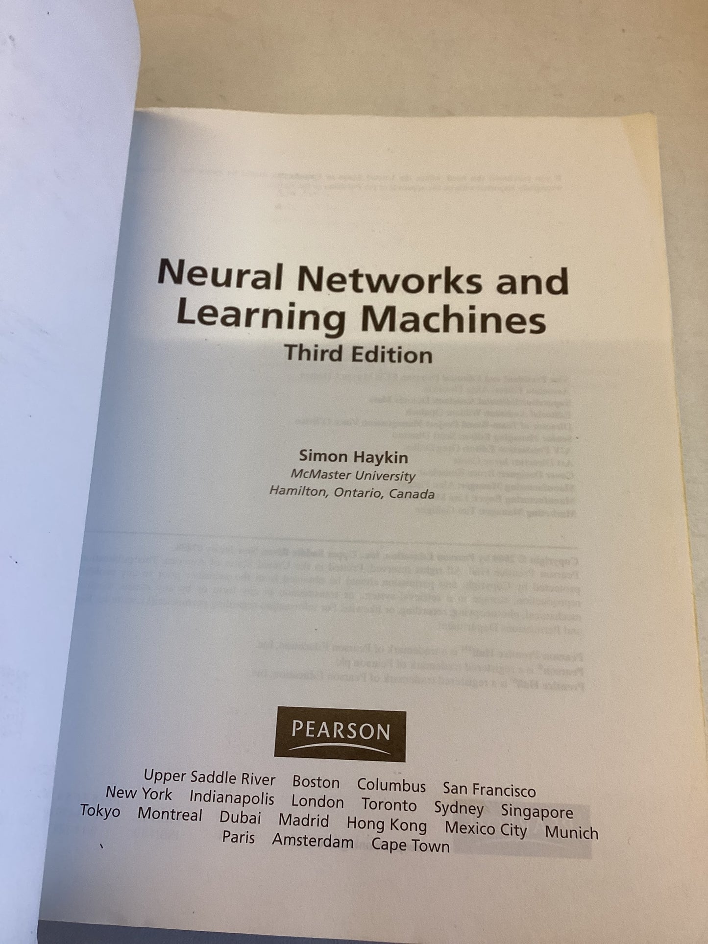 Neural Networks and Learning Machines Third Edition Simon Haykin