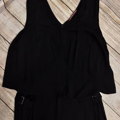 Comptoir Des Cotonniers Black V Neck Jumpsuit Size 14