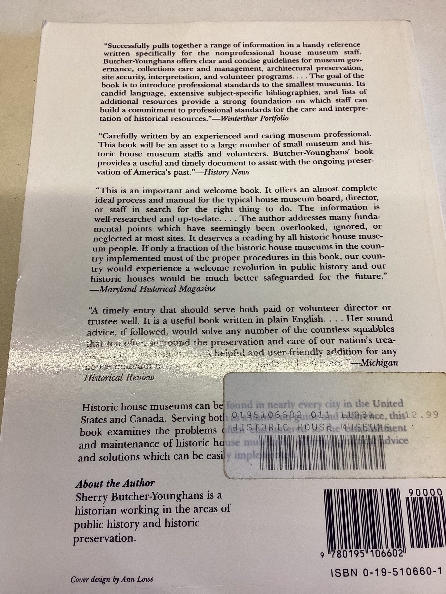 Historic House Museums  A Practical Handbook For Their Care, Preservation & Management