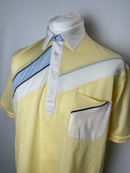 St Michael Yellow Polo Top Large
