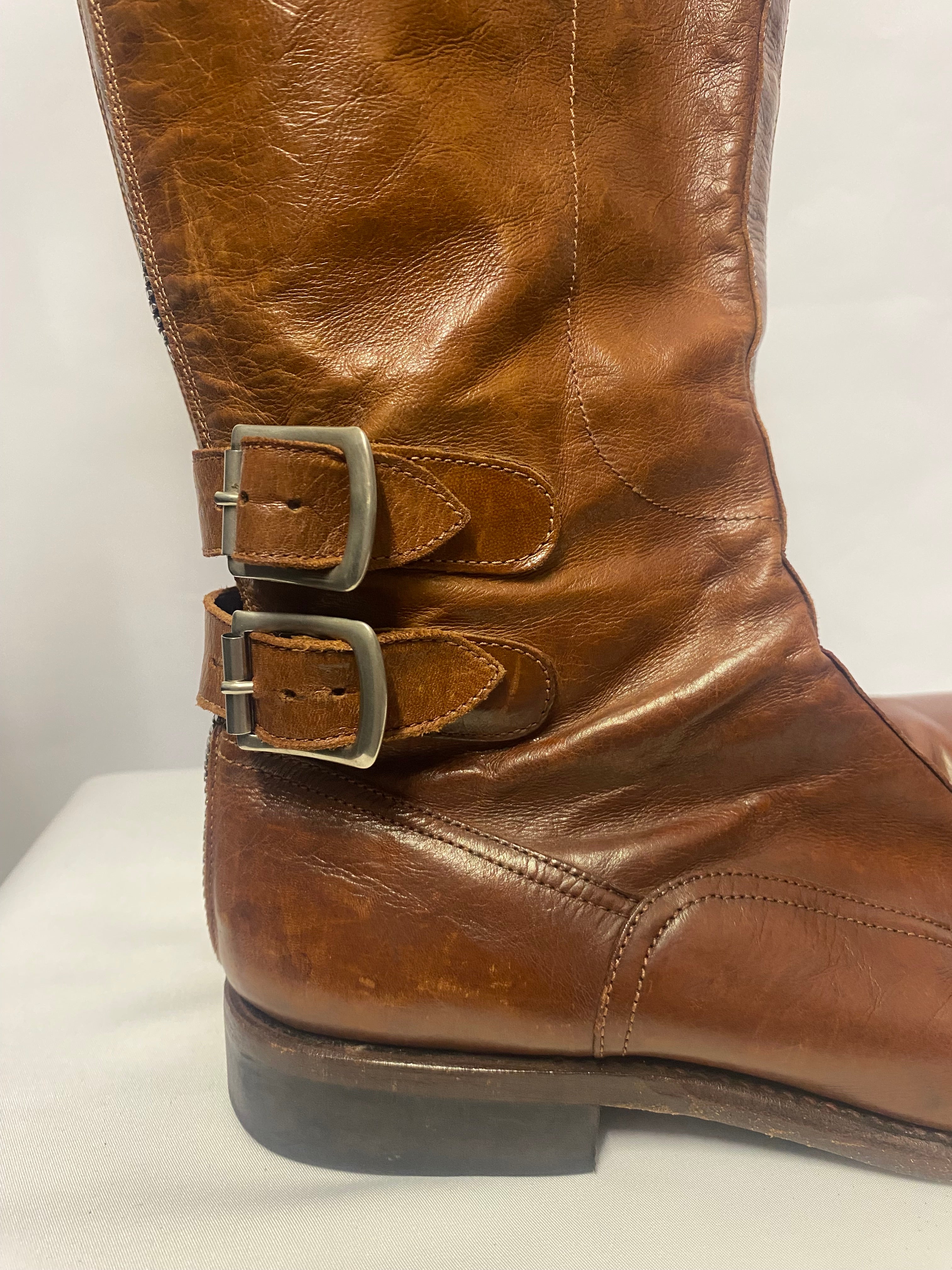 Calf length hot sale boots