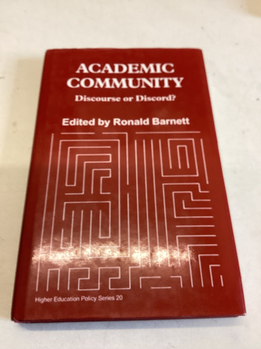 Academic Community Discourse or Discord?