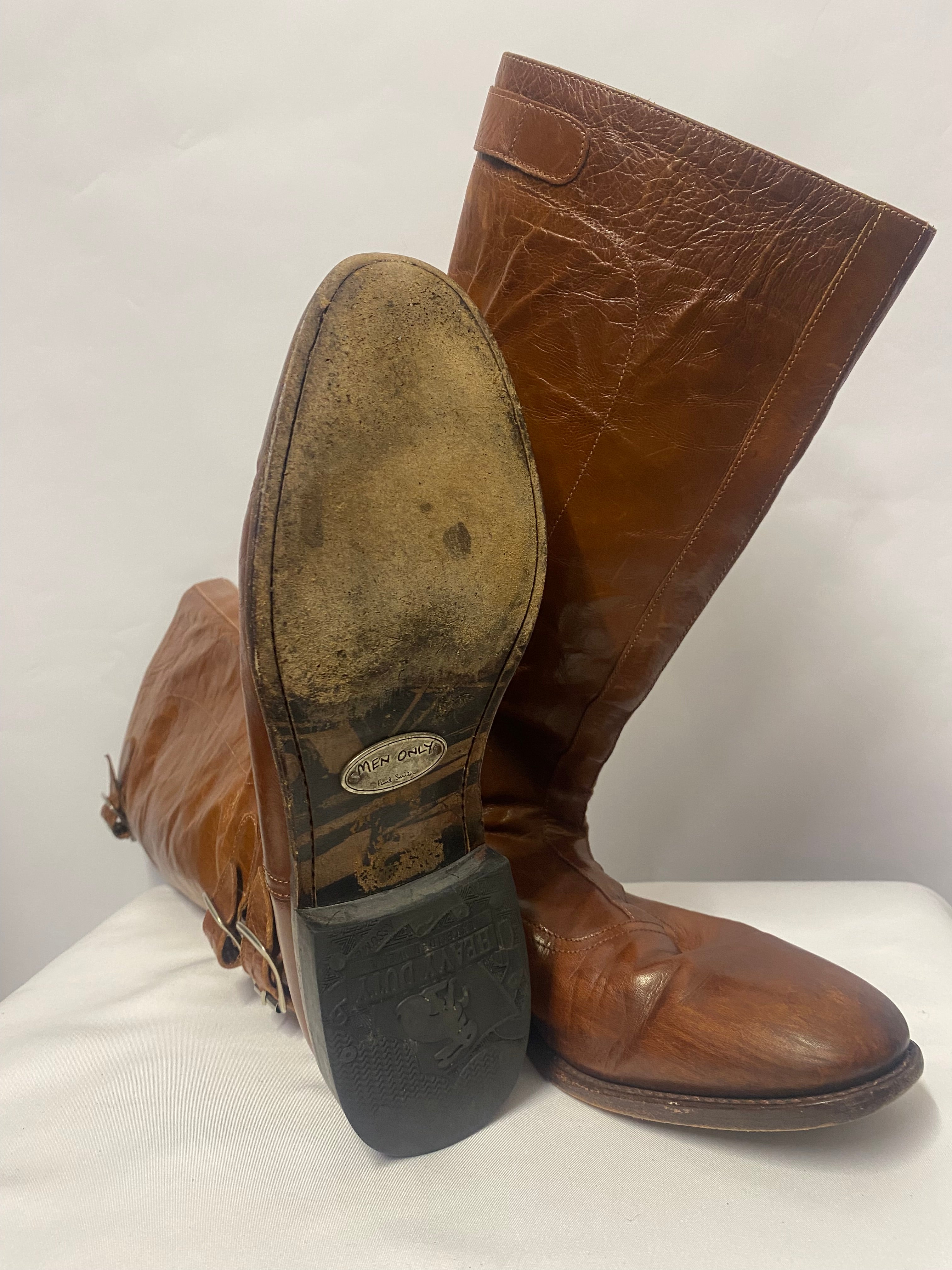 Mens calf length on sale boots