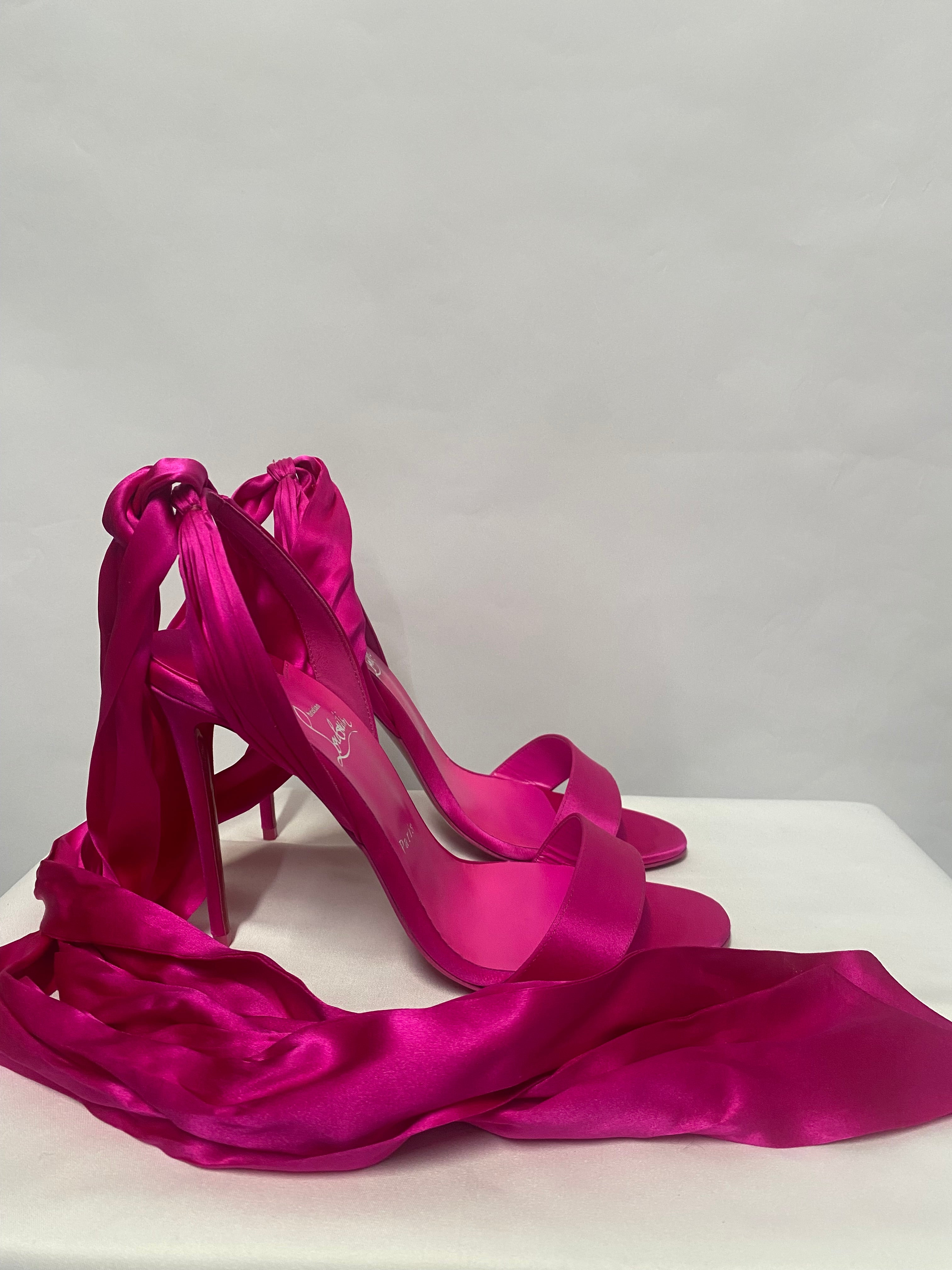 Christian louboutin hot sale ribbon heels