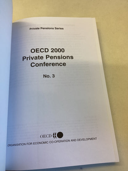 OECD Private Pensions Conference 2000 Private Pensions Series No 3 Insurance and Pensions