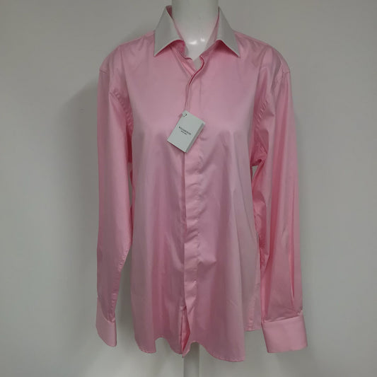 BNWT William Hunt Pink Long Sleeved Shirt 100% Cotton Size 16.5
