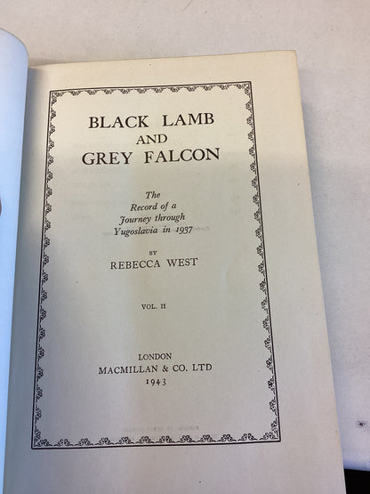 Black Lamb and Grey Falcon Vol 1 and Vol 2 Rebecca West