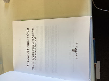 The Book Of Common Order Thomas MacLauchlan John Carswell Church of Scotland