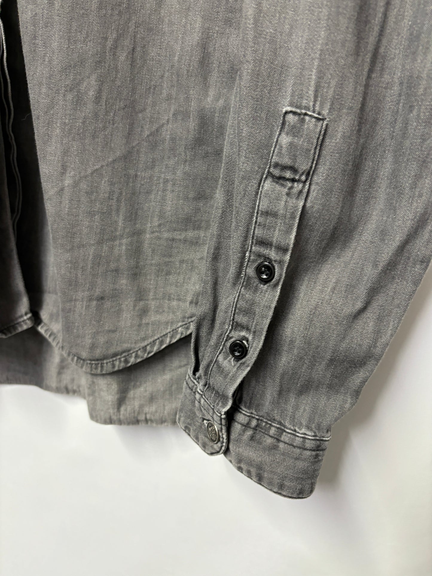 The Kooples Grey Denim Shirt Medium