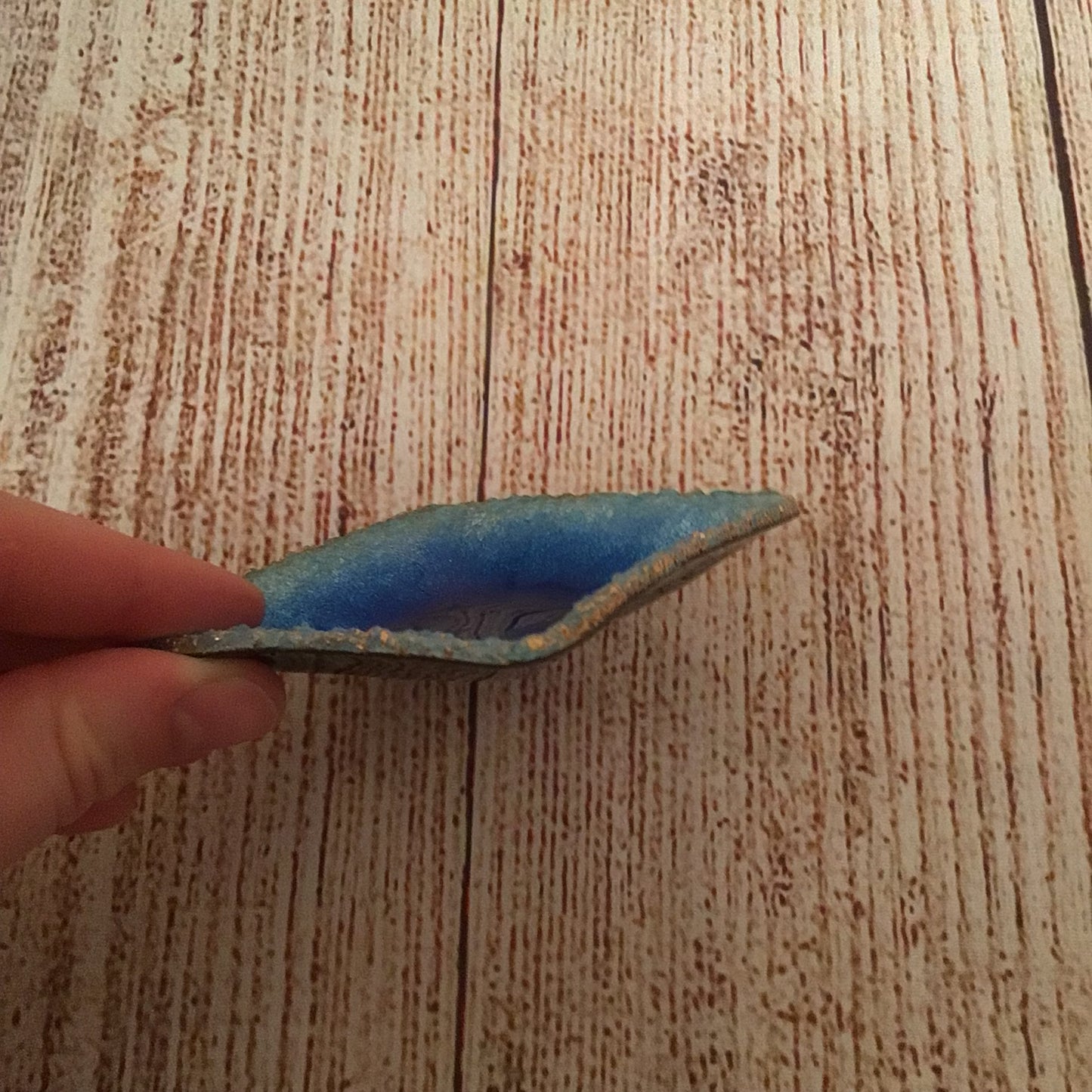 Les Emaux d’Art Dugan & Christel Limoges Blue Fused Glass & Copper Dish