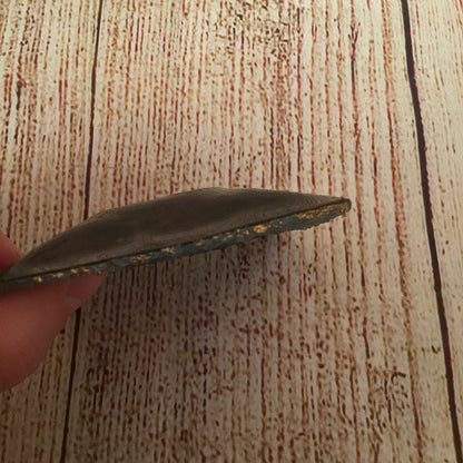 Les Emaux d’Art Dugan & Christel Limoges Blue Fused Glass & Copper Dish