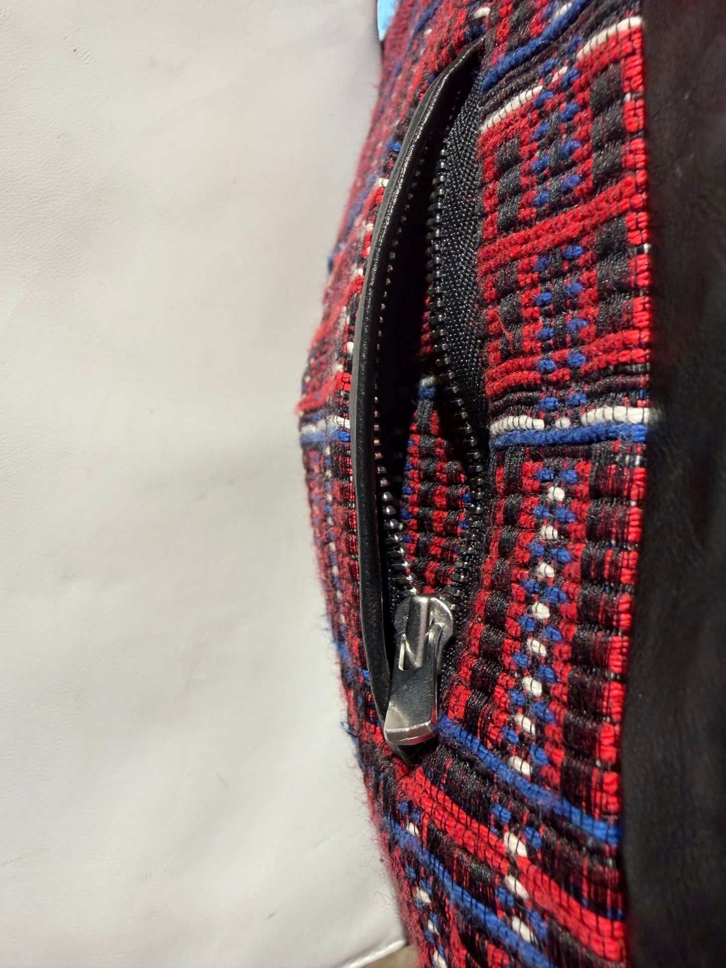 Claudie Pierlot Plaid Tweed Jacket Size 8 / S