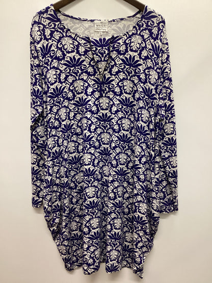 The Masai Clothing Company Blue and White Tunic Dress Size M