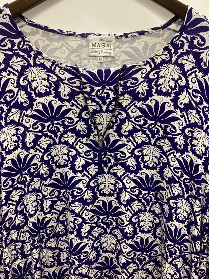 The Masai Clothing Company Blue and White Tunic Dress Size M