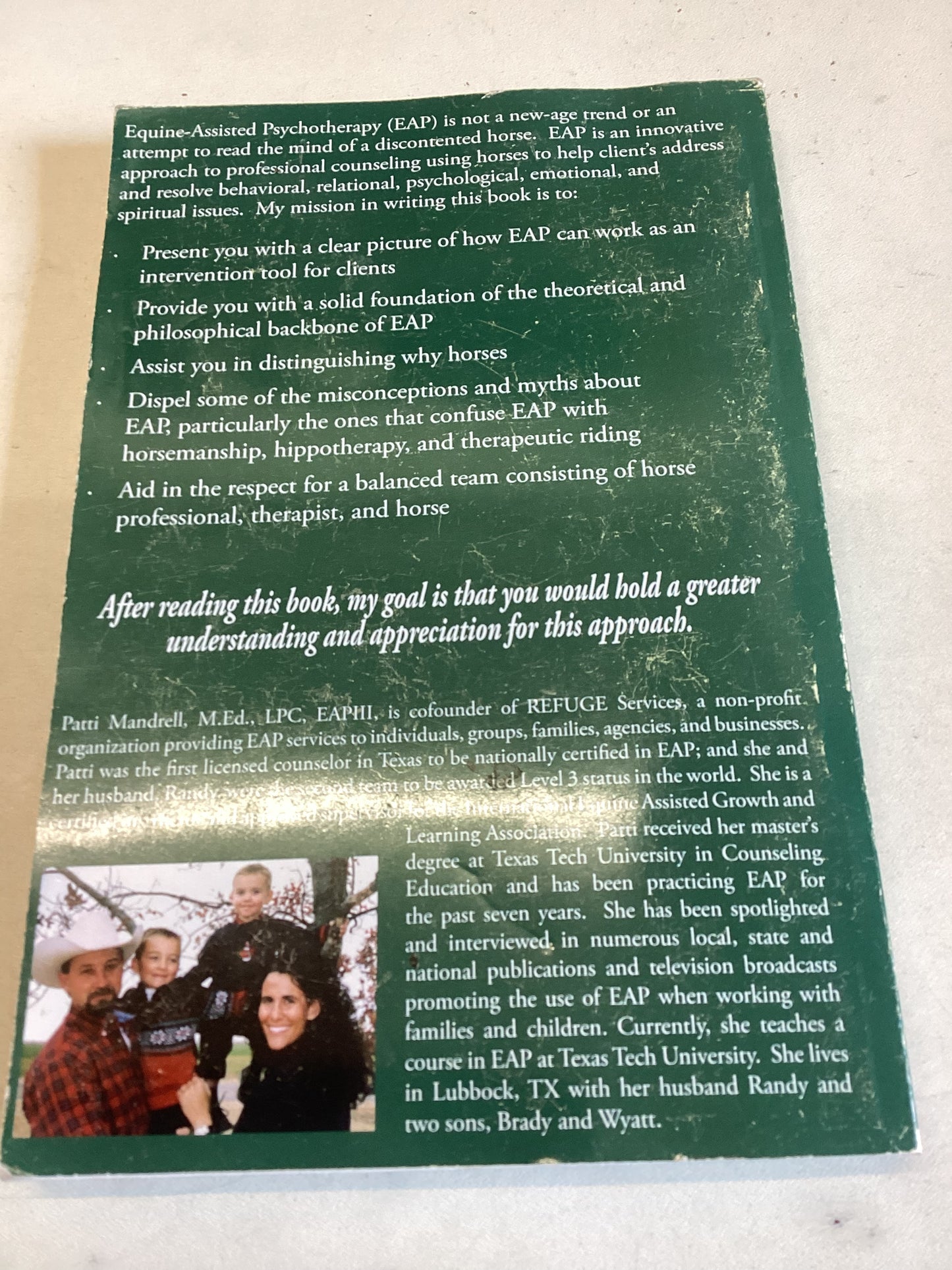 Introduction to Equine-Assisted Psychotherapy A Comprehensive Overview Patti J Mandrell,