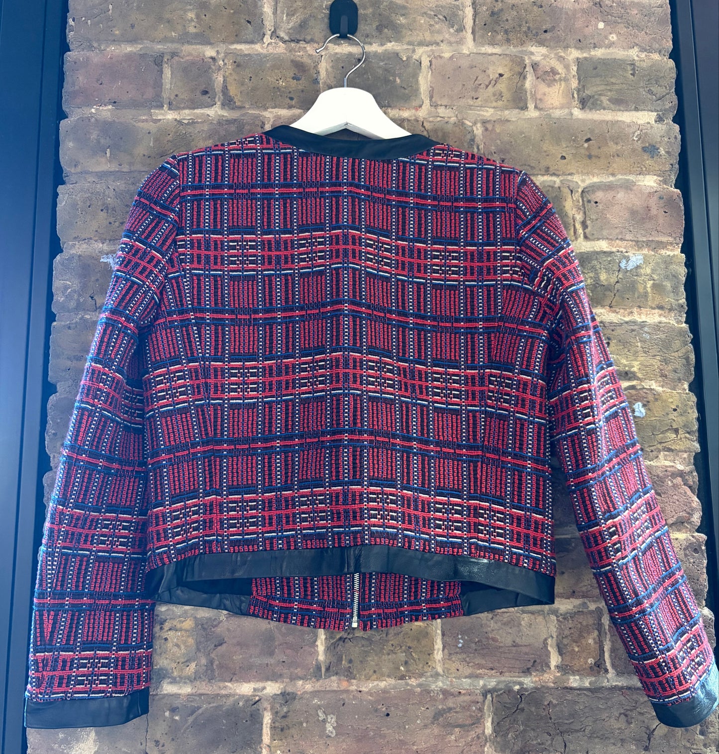 Claudie Pierlot Plaid Tweed Jacket Size 8 / S