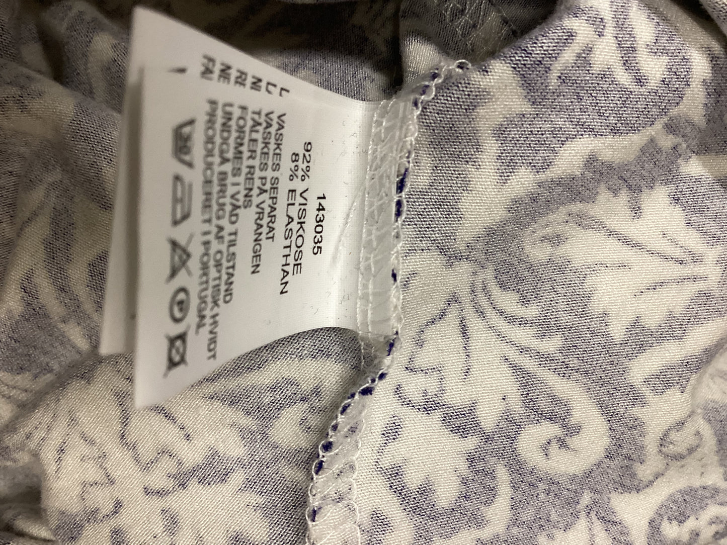 The Masai Clothing Company Blue and White Tunic Dress Size M