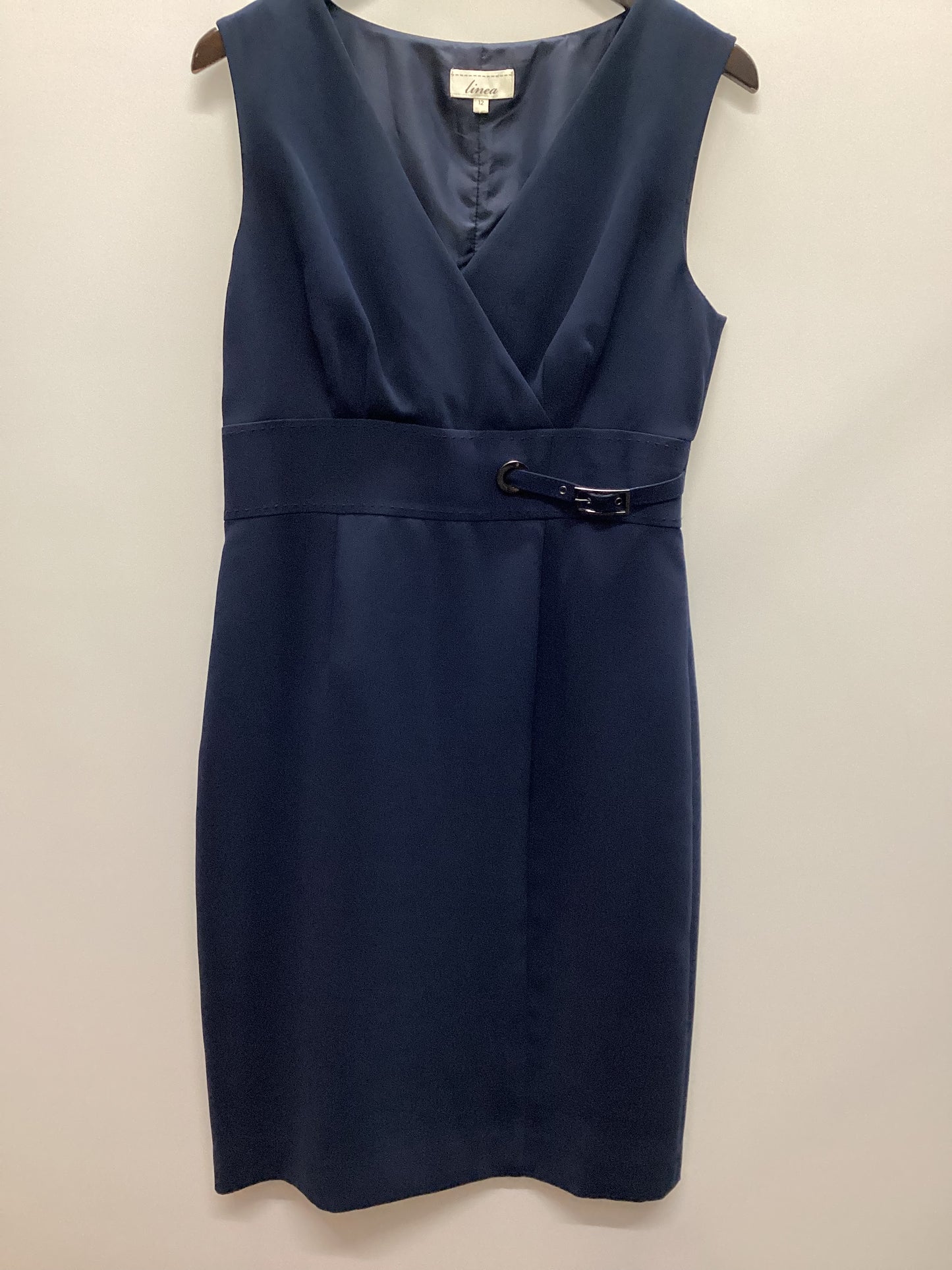 Linea Navy Blue Office Dress Size 12
