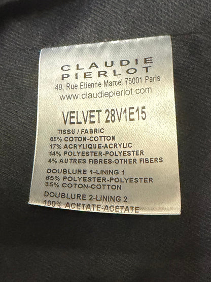 Claudie Pierlot Plaid Tweed Jacket Size 8 / S