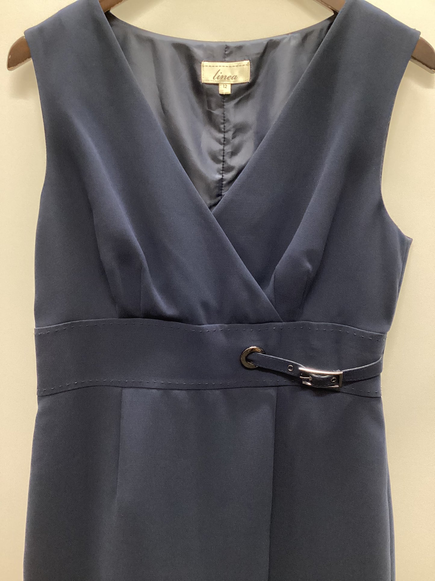 Linea Navy Blue Office Dress Size 12